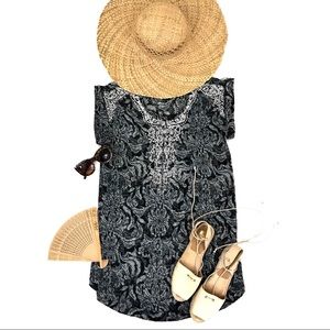 Flower Embroidered Tunic Size 2